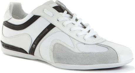 Hugo Boss Seamon Lace Up Sneakers in White for Men | Lyst