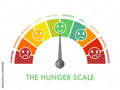 Hunger-fullness scale 0 to 10 for intuitive and mindful eating and diet ...