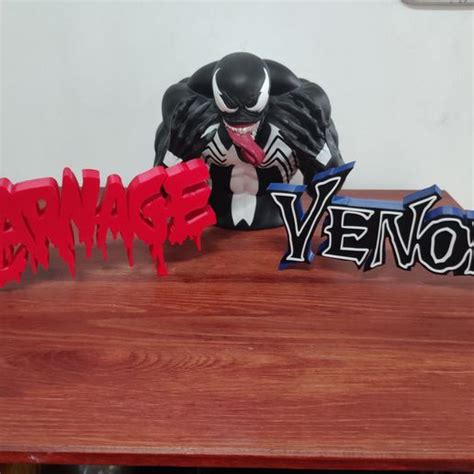 3D printable 3D MULTICOLOR LOGO/SIGN - Venom • made with Creality Ender ...