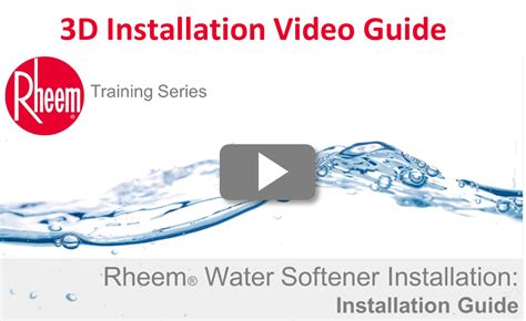 The Do-It-Yourself (DIY) Water Softener Installation Checklist – Rheem