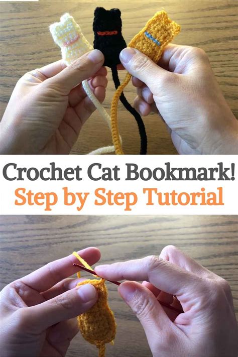 Crochet Cat Bookmark! Step by Step Tutorial