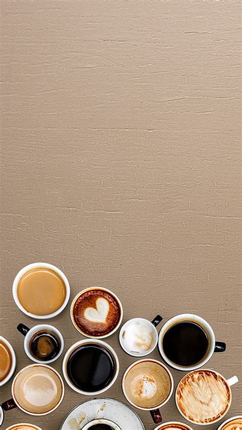 Mixed coffee cups on a beige background | free image by rawpixel.com ...