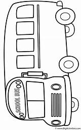 School Bus Coloring Page For Kids Transportation sketch template