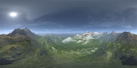 Late Evening Desert Mountains HDRI Sky