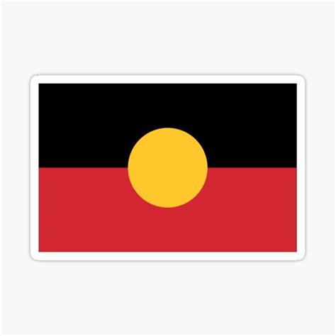 "Aboriginal Flag " Sticker by LazyWombat | Redbubble