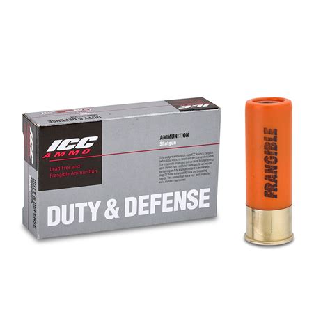 12 GA 325 gr Frangible Breaching Slug (5 round box) – ICC AMMO