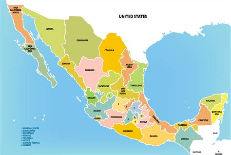 Mexico Map - Guide of the World