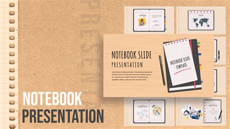 Free Digital Notebook Template PowerPoint and Google Slides