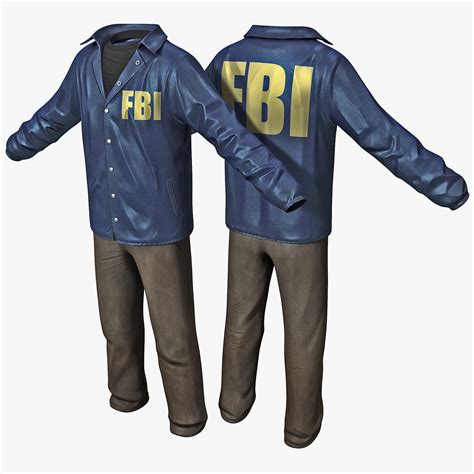 fbi agent clothes 2 3d c4d