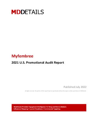 Myfembree 2021 report | MDDetails