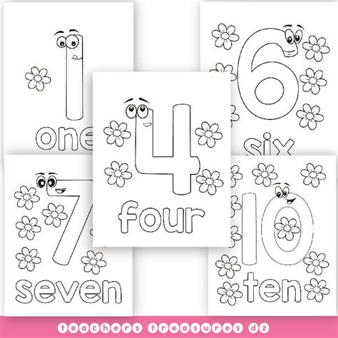 1 - 10 Numbers Printable Coloring Page | Made By Teachers