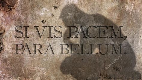 Si vis pacem, para bellum. A Latin adage. — Stock Photo © zapomicron #123575708