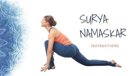 Surya Namaskar Instructions - Step-by-Step Guide to 12 Poses | Surya ...