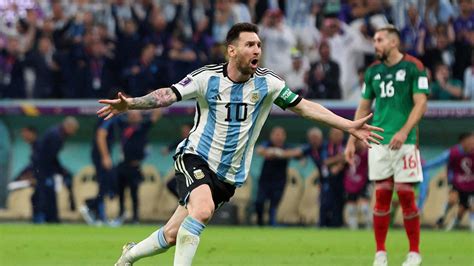 Messi magic guides relieved Argentina past Mexico