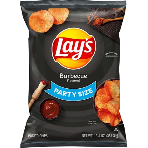 Lay's Barbecue Flavored Potato Chips, Party Size, 12.5 oz Bag - Walmart.com - Walmart.com