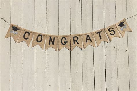 Congrats Banner - Graduation Banner - 2018 Banner - Congratulations Banner - Graduation Decorat ...