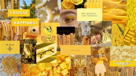 Yellow Aesthetic Desktop Wallpaper | Aesthetic desktop wallpaper, Desktop wallpaper, Kawaii ...