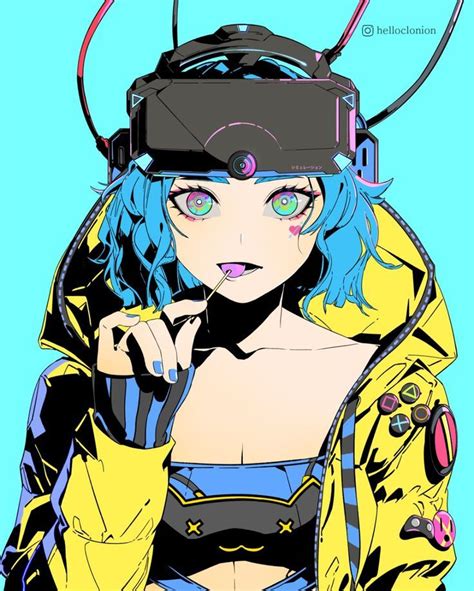 helloclonion on Twitter | Cyberpunk anime, Anime character design, Cyberpunk art