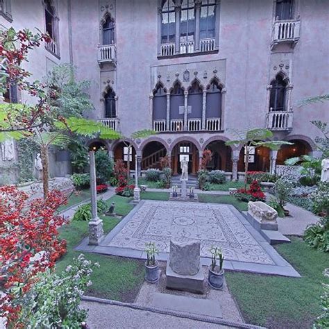 Isabella Stewart Gardner Museum courtyard in Boston, MA (Google Maps)