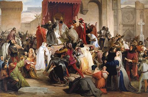 Pope Urban II Preaching the First Crusade Painting | Francesco Paolo Hayez Oil Paintings