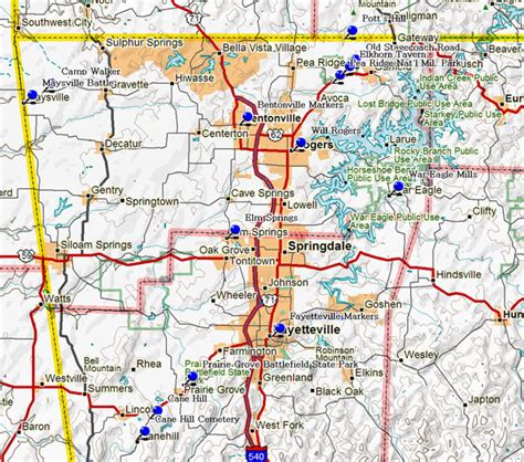 Northwest Arkansas Map With Cities - Fsu Spring Break 2024