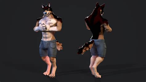 Wolf VRChat Avatar by BadflarOfficial on DeviantArt