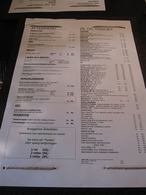 Søgaards Bryghus menu | Beer and food menu at Søgaards Brygh… | Flickr