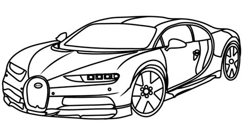 How to Draw a Bugatti Sport Car / Easily Step by Step - YouTube