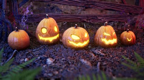 Halloween Pumpkins / 10+ Variations & Vegetation (UE) 2024 - Free Daz 3D Models