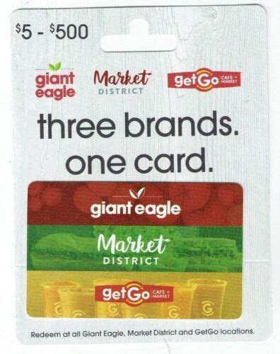 Giant Eagle Gift Card - Market District, Get Go - Grocery, Food - No Value | eBay