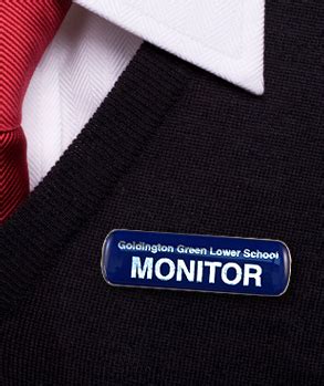 School Monitor Badges : Monitor Sheild Badges : Monitor Badge