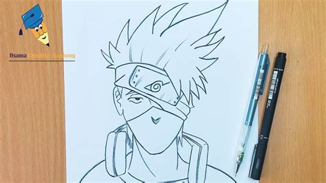 Kakashi Drawing Easy, Learn To Draw Kakashi From Naruto In 8 Easy Steps ...