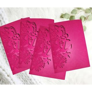 Wedding Invitation Cover (5R = 5x7") W4 | Shopee Philippines