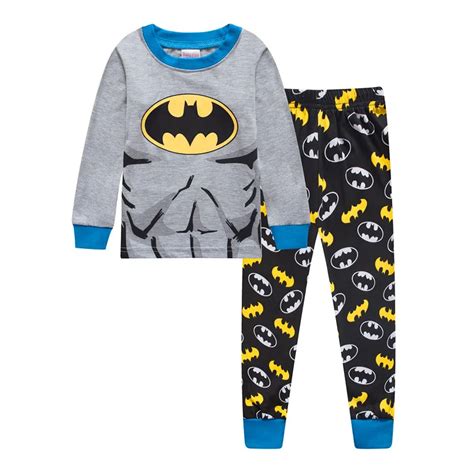 New Children Batman Pajamas Set Kids Baby Girl Boys Cartoon Casual Pijamas Kids long sleeve ...