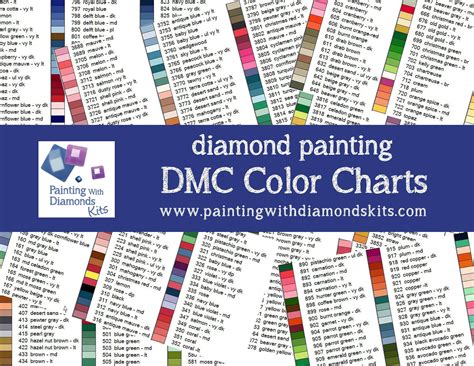 Free Printable Dmc Color Chart For Diamond Painting - Printable Word ...