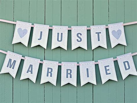 Just Married Banner | 28 Free Beautiful Wedding Sign Printables | POPSUGAR Smart Living