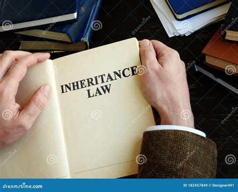 Lawyer Reads Inheritance Law in the Office Stock Image - Image of ...