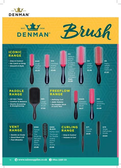 Salon delivers Denman Brush Guide 2019 - Salon delivers Denman Brush ...