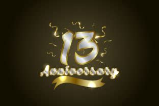 13th Anniversary Celebration Background Graphic by Dender Studio ...