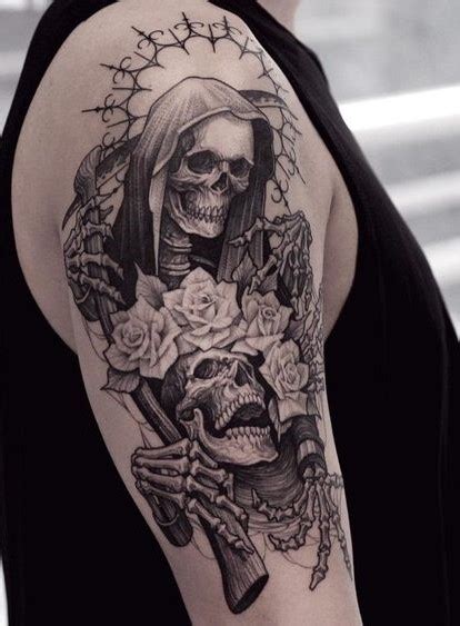 Top 78+ santa muerte tattoos for females latest - in.cdgdbentre