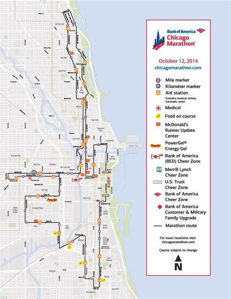 Chicago Marathon Course Map | Map Of Zip Codes