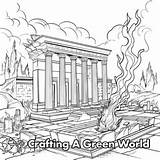 Beis Hamikdash Coloring Pages  Free & Printable sketch template
