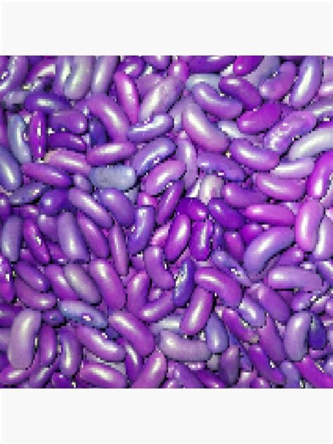 "16-Bit Pixel Food Pattern Light Red Kidney Beans In Purple" Art Print ...