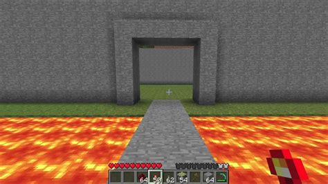 Minecraft: How to Make A Draw-Bridge Over Lava or Water - YouTube