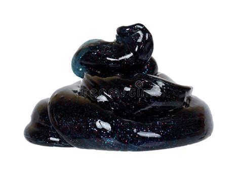 Black Slime Toy For Kids, Glitters And Goo Stock Photo - Image of background, dark: 147342982