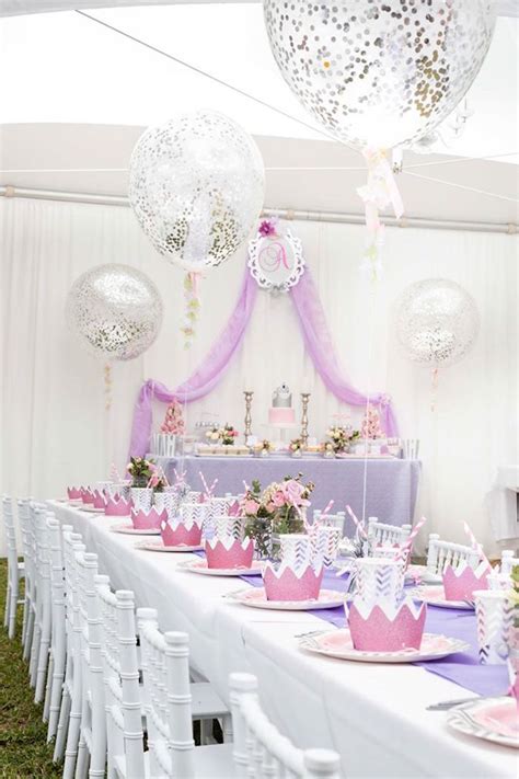 Kara's Party Ideas Elegant Purple Princess Birthday Party | Kara's Party Ideas