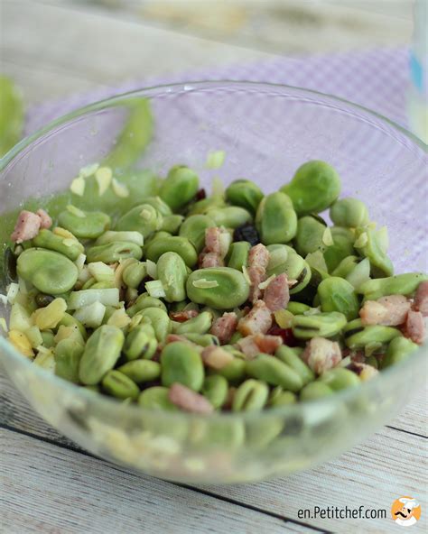 Fava bean salad, Recipe Petitchef | Recipe | Fava beans salad, Bean salad, Fava beans