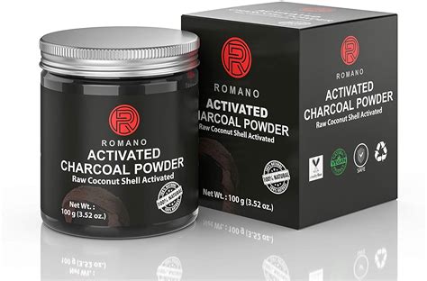 Organic Activated Charcoal Teeth Whitening Powder.