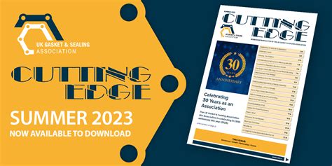 Summer 2023 issue of Cutting Edge - UK Gasket & Sealing Association