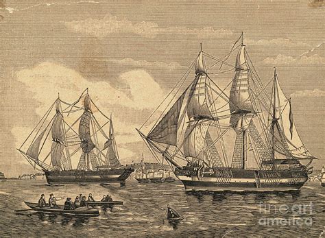 Engraving Of Hms Erebus And Hms Terror by Bettmann